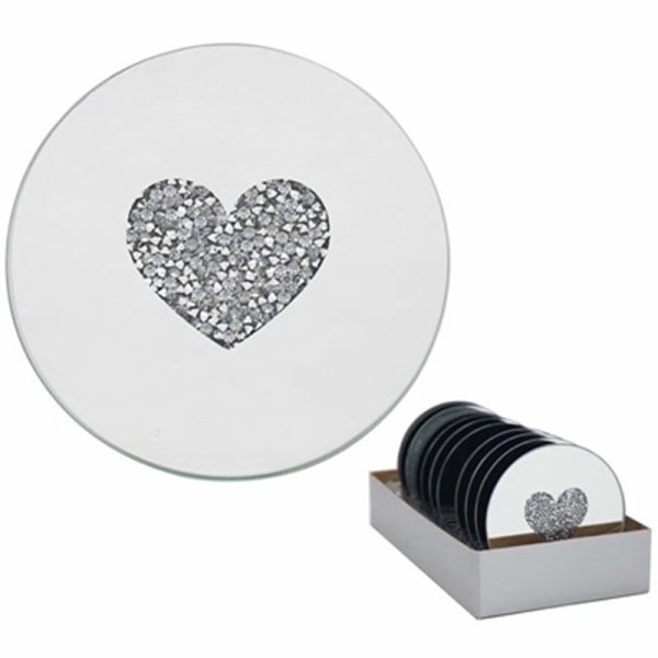 CANDLE PLATE HEART 10CM