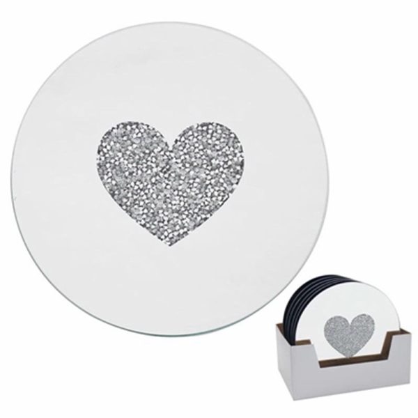 CANDLE PLATE HEART 15.5CM