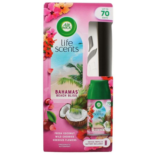 AIRWICK FRESHMATIC COMPLETE BAHAMAS BEACH BLISS PACK OF 4