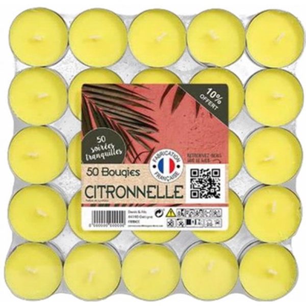 CITRONELLA 50 TEALIGHTS 4HR BURN (2020)