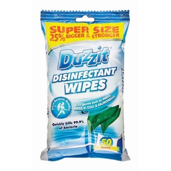 DUZZIT WIPES DISINFECTANT 50S PACK OF 12