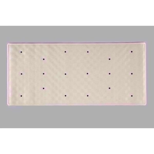 AQUALONA ROMAN RUBBER BATH MAT MEDIUM CREAM