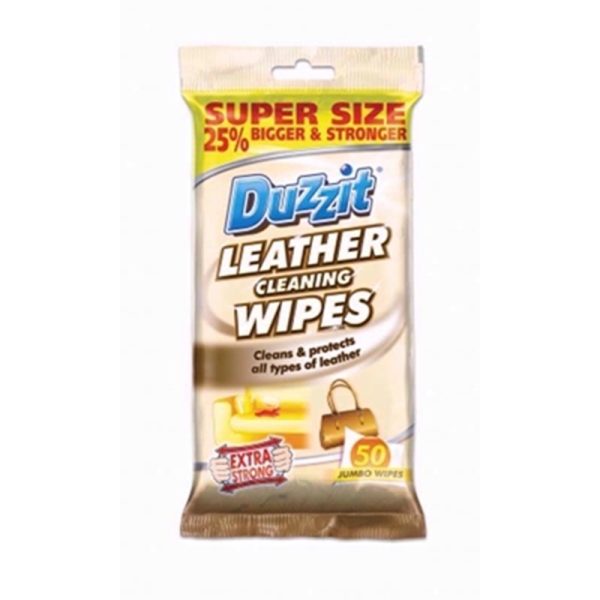 DUZZIT WIPES LEATHER 50S PACK OF 12