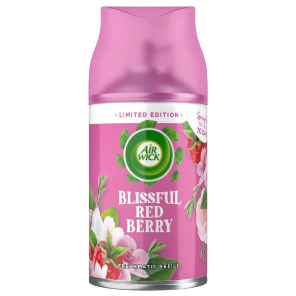 AIRWICK FRESHMATIC REFILL BLISSFUL RED BERRY PACK OF 4