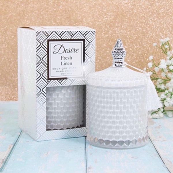 DESIRE CANDLE JAR FRESH LINEN LARGE