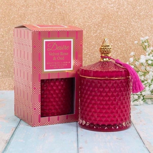 DESIRE CANDLE JAR VELVET ROSE & OUD LARGE