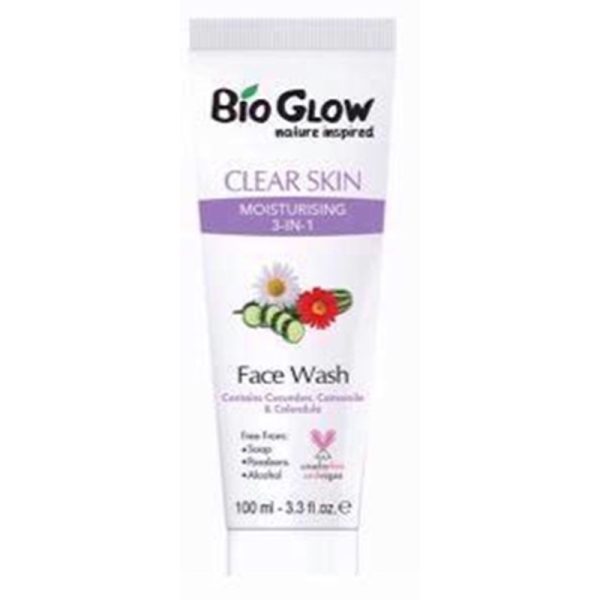 BIO GLOW FACE WASH MOISTURE CLEAN 100ML PACK OF 6