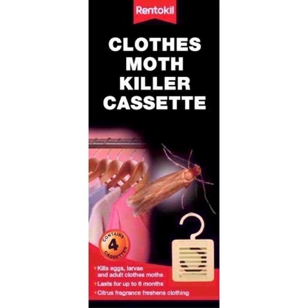 RENTOKIL MOTHKILL PACK OF 4 HANGING CASSETTE