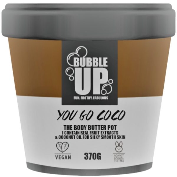 BUBBLE UP BODY BUTTER POT 370G YOU GO COCO PACK OF 6