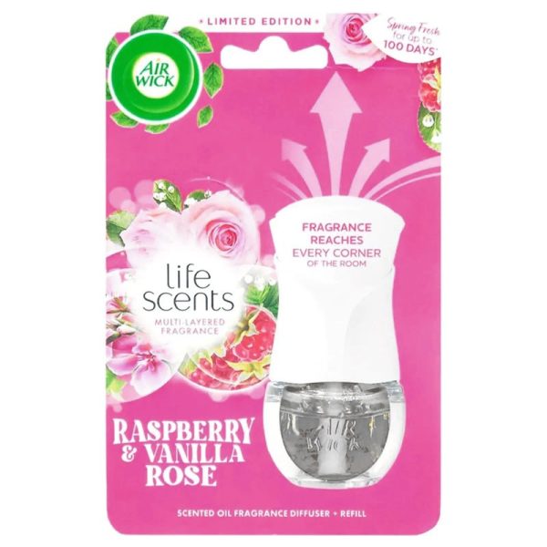 AIRWICK PLUG & REFILL RASPBERRY & VANILLA PACK OF 4