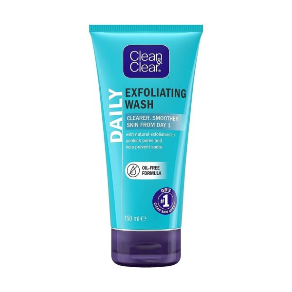 CLEAN & CLEAR 150ML EXFOLIATING DAILY WASH PACK OF 6