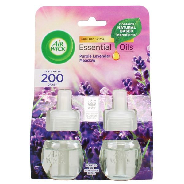 AIRWICK PLUG REFILL LAVENDER TWIN 19ML PACK OF 5