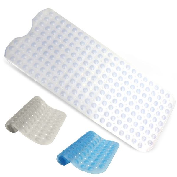 TOP 3 NON-SLIP SHOWER MAT WITH SUCTION CUPS CLEAR 40X100CM