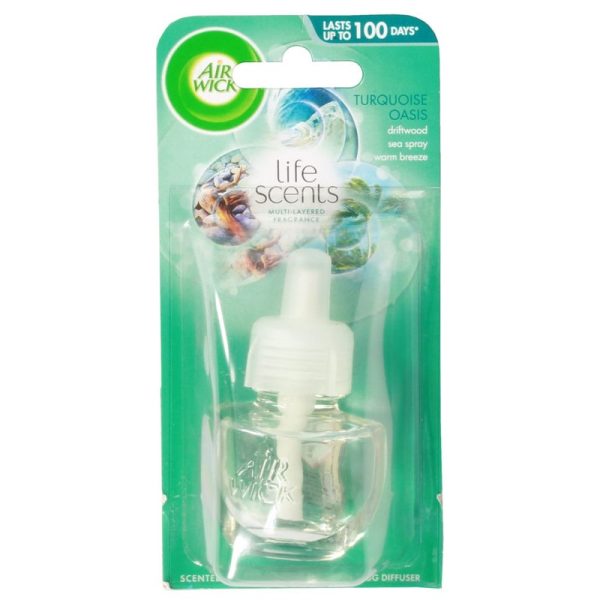 AIRWICK PLUG REFILL TURQUOISE OASIS 19ML PACK OF 6