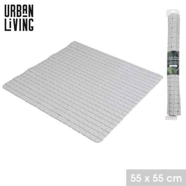 URBAN LIVING ANTISLIP BATHMAT55X55CM GREY