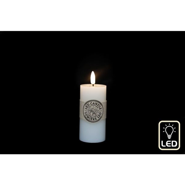 PILLAR CANDLE LED 10CM