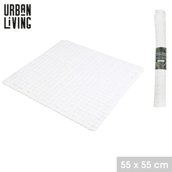 URBAN LIVING ANTISLIP BATHMAT55X55CM WHITE