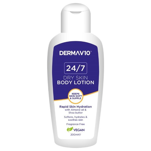 DERMA V10 24/7 DRY SKIN LOTION 200ML PACK OF 12