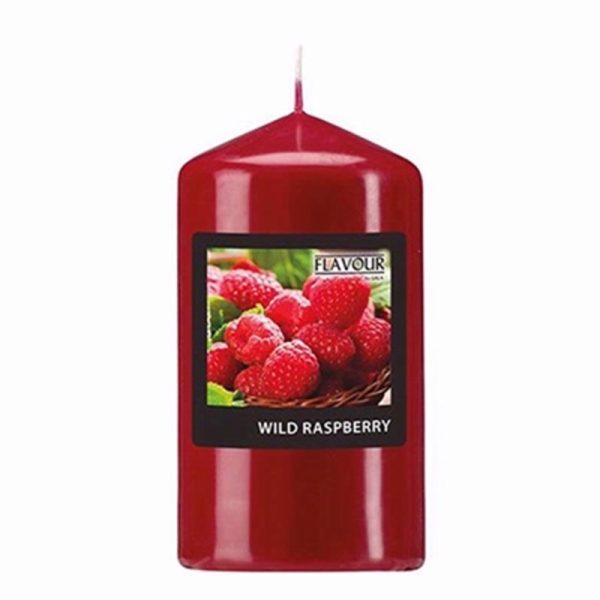 PILLAR CANDLES SCENTED RASPBERRY 110MMX58MM