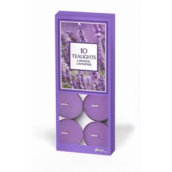 PRICES ALADINO TEALIGHTS 10 LAVENDER PACK OF 10