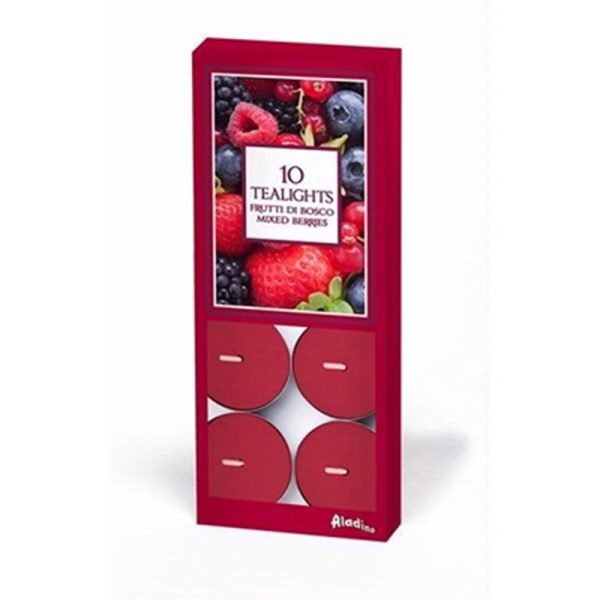 PRICES ALADINO TEALIGHTS 10 MIXED BERRIE PACK OF 10