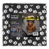 BRIGHT & HOMELY CAR SEAT & BOOT LINER BLACK PAW PRINT