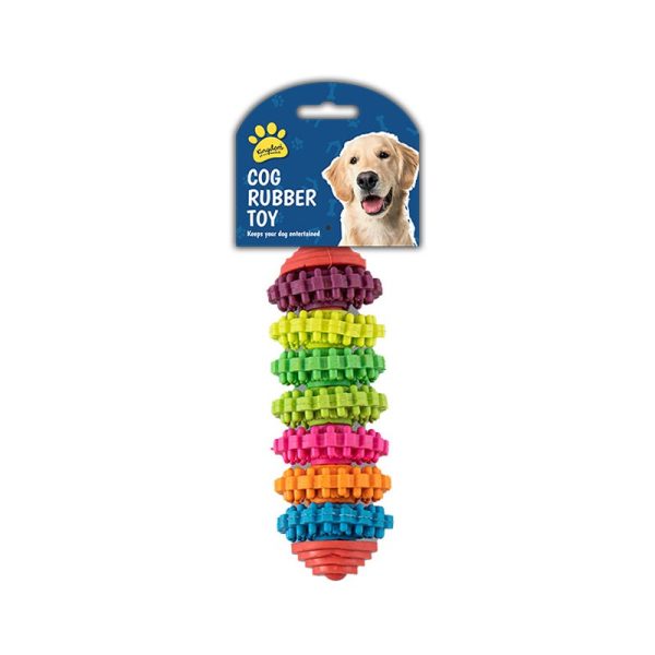 COG RUBBER DOG TOY