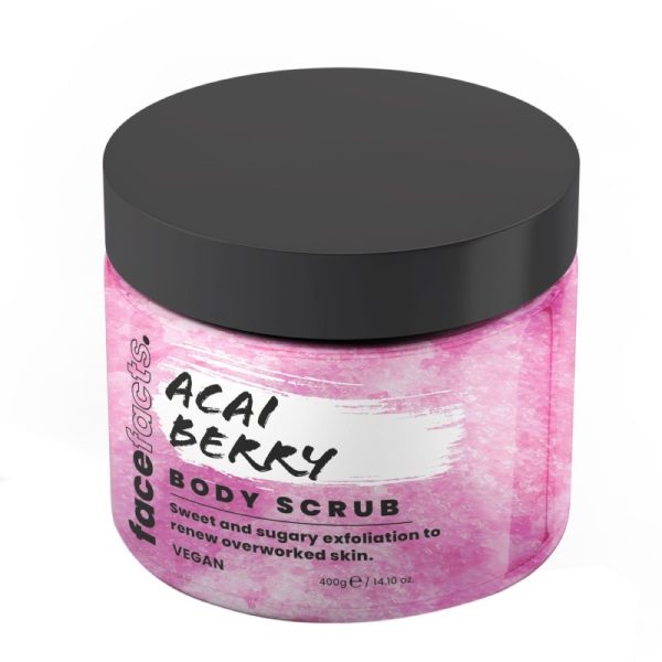 FACE FACTS BODY SCRUB ACAI BERRY PACK OF 6