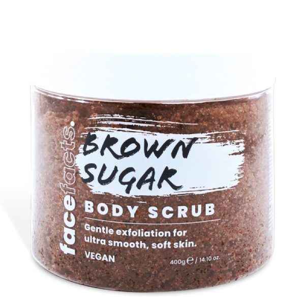 FACE FACTS BODY SCRUB BROWN SUGAR 400G PACK OF 6