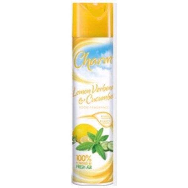 CHARM AIRFRESHENER LEMON VERBENA & CUCUMBER 240ML PACK OF 12