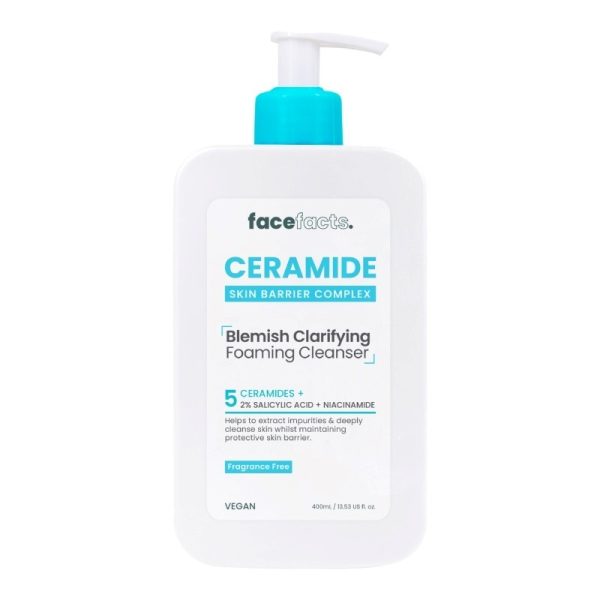 FACE FACTS CERAMIDE BLEMISH CLEANSER 400ML PACK OF 12