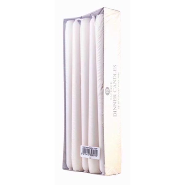 PRICES DINNER CANDLE PACK OF 10 IVORY