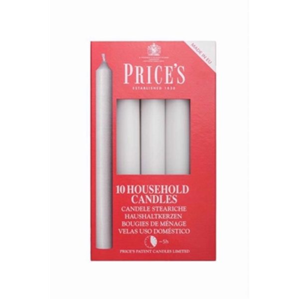 PRICES HOUSEHOLD 10 CANDLE PACK OF 6