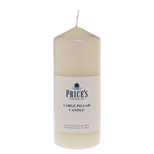 PRICES PILLAR CANDLE 6 INCH IVORY