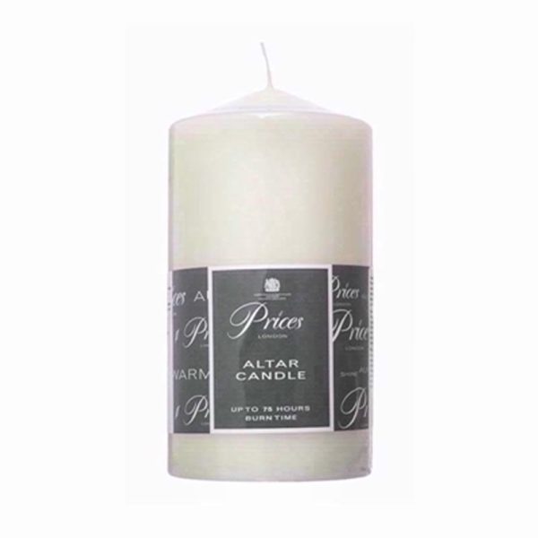 PRICES PILLAR CANDLE IVORY 15X8CM (SP)