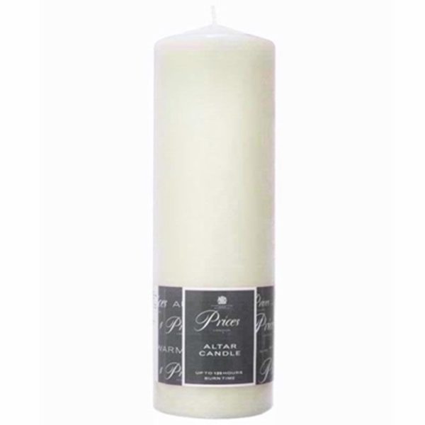 PRICES PILLAR CANDLE IVORY 25X8CM (SP)