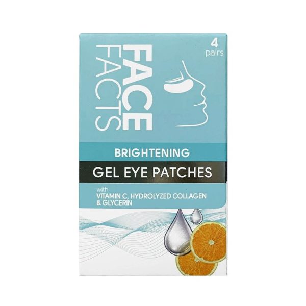 FACE FACTS GEL EYE PATCHES BRIGHTENING PACK OF 12