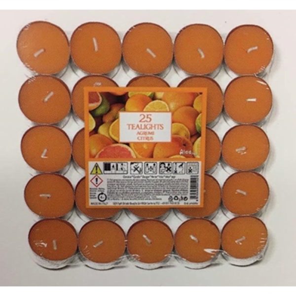 PRICES TEALIGHTS ALADINO 25 CITRUS