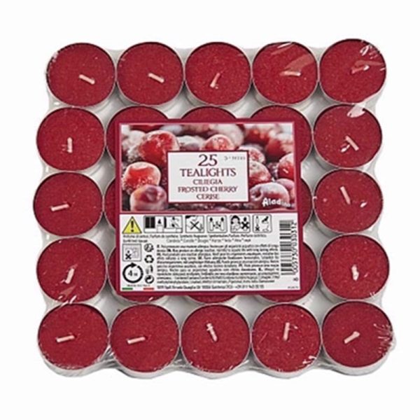 PRICES TEALIGHTS ALADINO 25 FROSTED CHERRY