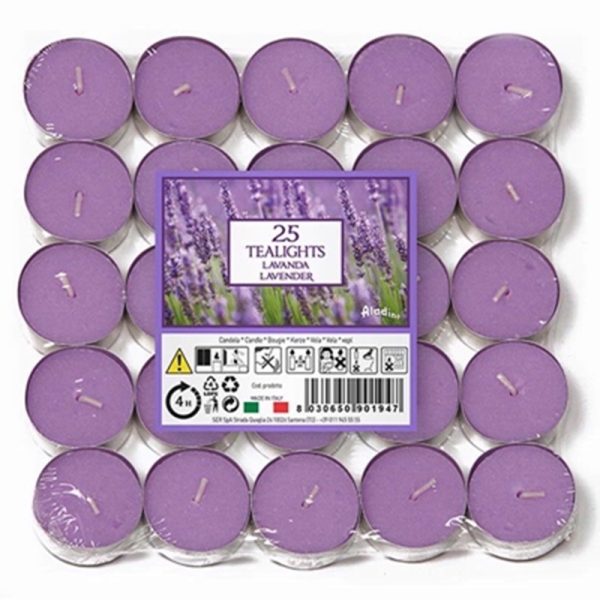 PRICES TEALIGHTS ALADINO 25 LAVENDER