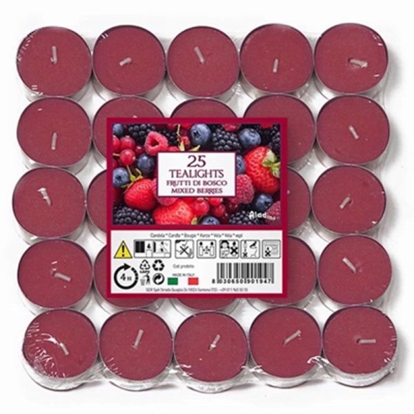 PRICES TEALIGHTS ALADINO 25 MIXED BERRIES