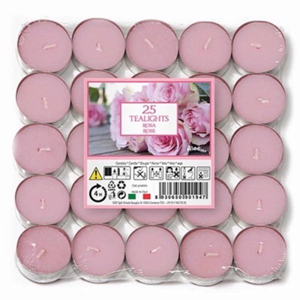 PRICES TEALIGHTS ALADINO 25 ROSE