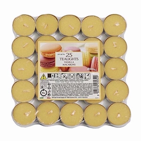 PRICES TEALIGHTS ALADINO 25 VNLLA MACAROON