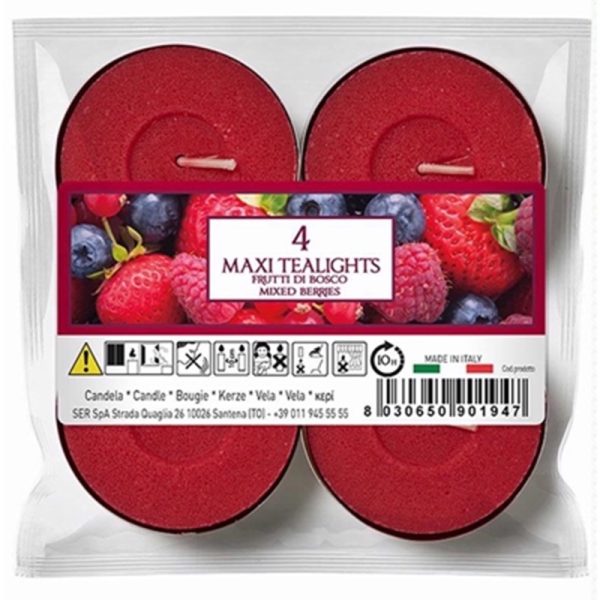 PRICES TEALIGHTS ALADINO 4 MAXI BERRIES