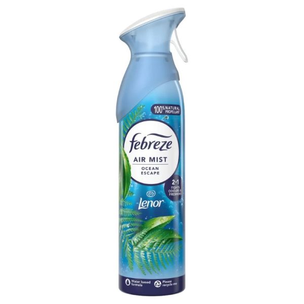 FEBREZE AIR FRESHENER LENOR OCEAN ESCAPE 185ML PACK OF 8