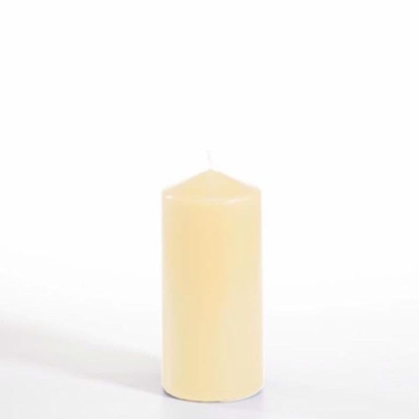 QUALITATSKERZE PILLAR CANDLE 6X13CM CREAM