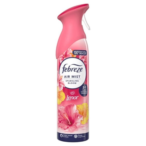 FEBREZE AIR FRESHENER LENOR SPARKLING BLOOM 185ML PACK OF 8