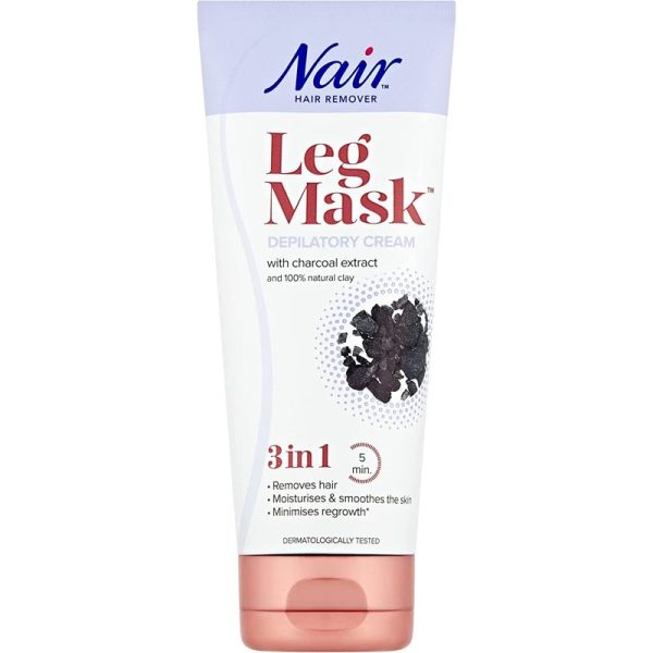 NAIR LEG MASK CHARCOAL 180ML PACK OF 6