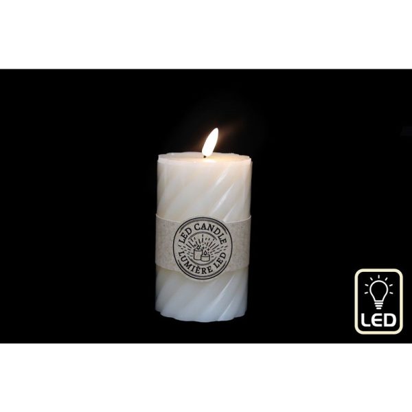 TWIST CANDLE LED 12.5CM