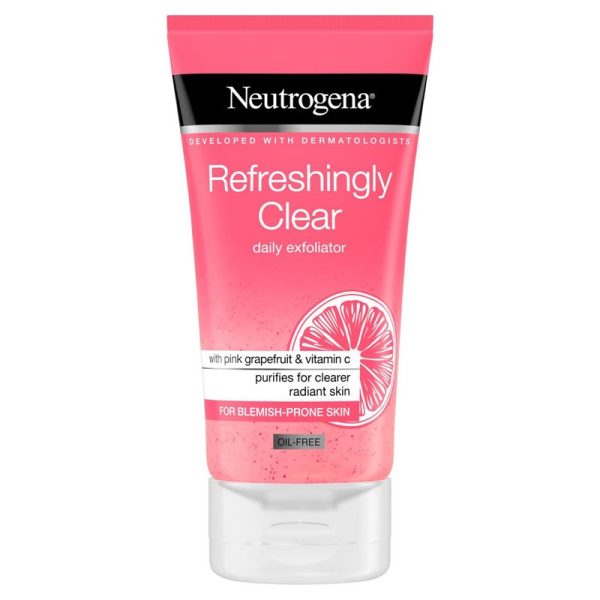 NEUTROGENA EXFOLIATOR REFRESHINGLY CLEAR PINK 150ML PACK OF 6